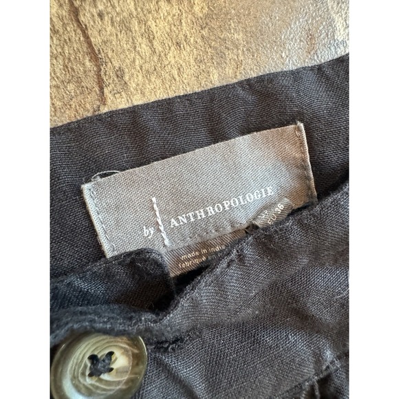 Sold‎ Out Anthropologie linen blend black maxi skirt size 4 EUC - Picture 4 of 5